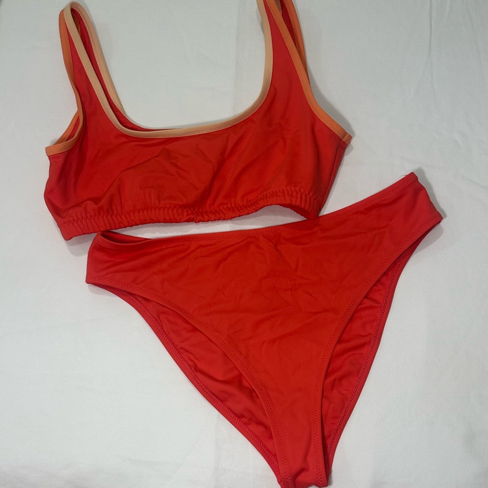 Outdoor Voices Red Bikini Set